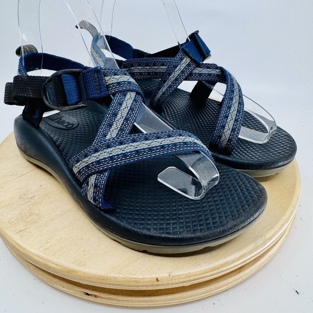 Chaco Z/2 Sandals Youth 3 Blue Water Sport Hiking Trail Shoes Boys Girls - Picture 3 of 9